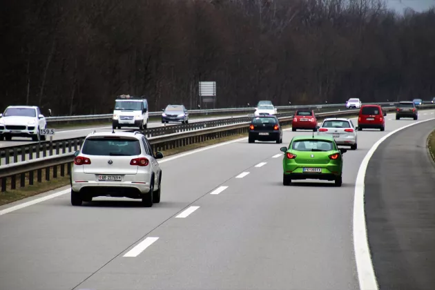 cars on highway
