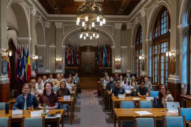 Group of students in an aula