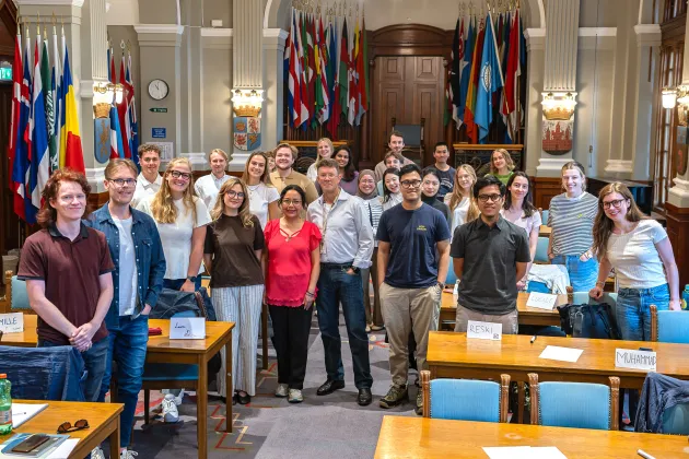 Group of students in an aula