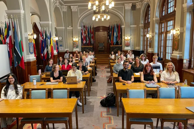 Group of students in an aula