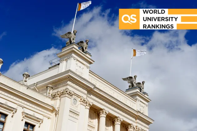 Building against blue sky