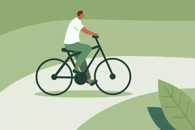 Illustration of bike