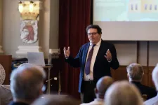 Person in front of audience