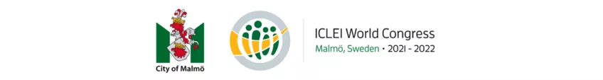 Malmö city and ICLEI logo. Illustration. 